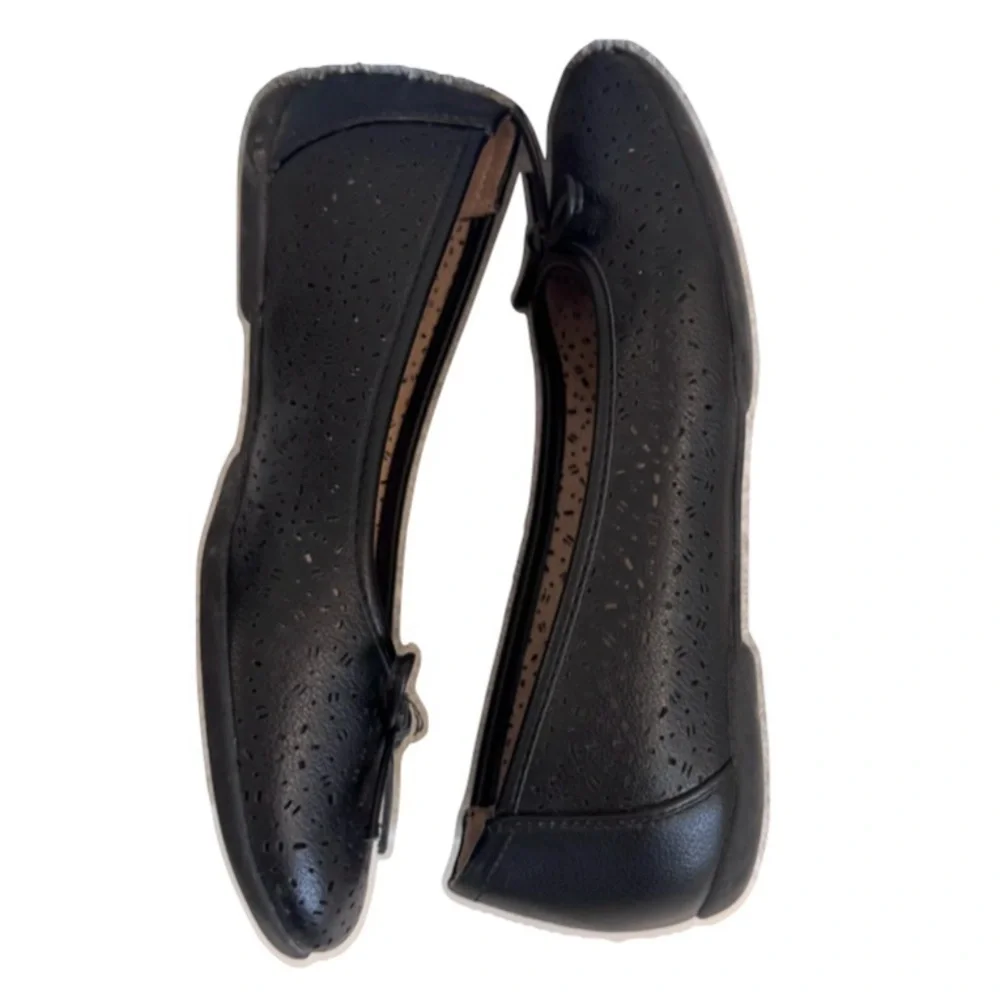 Naturalizer Natural Soul Magical Black Ballet Flats Size 6